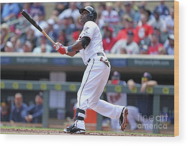Second Inning Wood Print featuring the photograph Torii Hunter by David Sherman