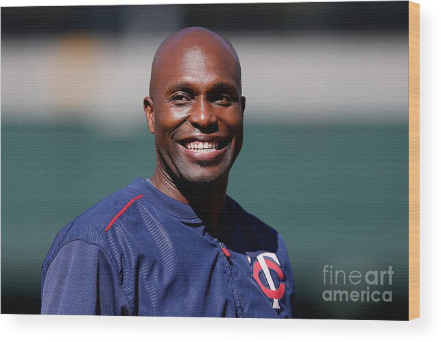 People Wood Print featuring the photograph Torii Hunter by Lachlan Cunningham