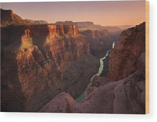 Grand Canyon Wood Print featuring the photograph Toroweap Dusk by Peter Boehringer