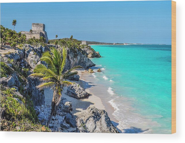 Sand Wood Print featuring the photograph Tulum by Pelo Blanco Photo