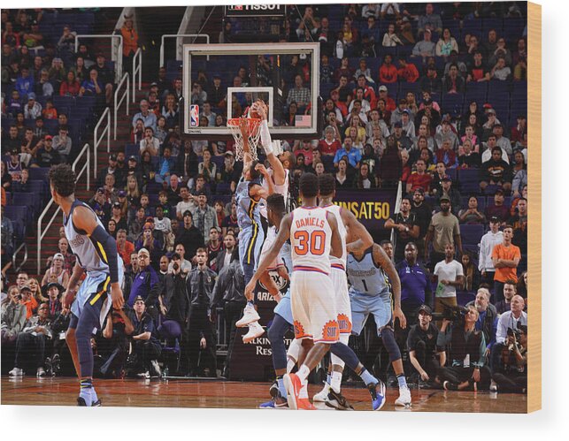 Nba Pro Basketball Wood Print featuring the photograph Tyson Chandler by Barry Gossage