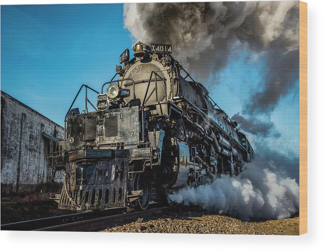 Train Wood Print featuring the photograph Union Pacific 4014 Big Boy in Color by David Morefield