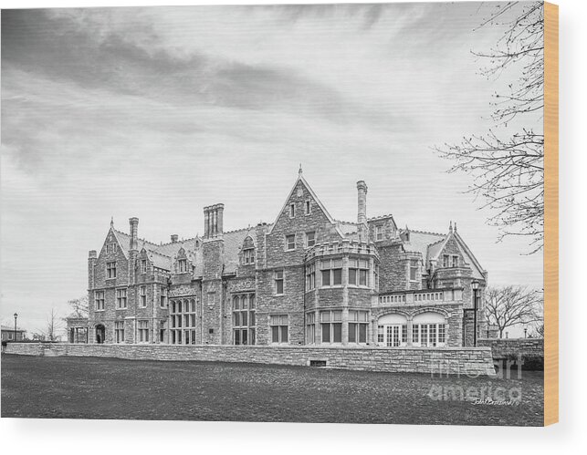 University Of Connecticut Avery Point Wood Print featuring the photograph University of Connecticut Avery Point Branford by University Icons