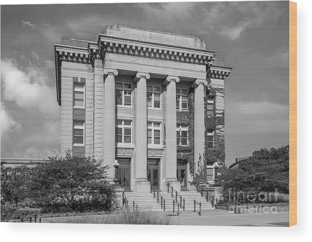 University Of Minnesota Wood Print featuring the photograph University of Minnesota Johnston Hall by University Icons
