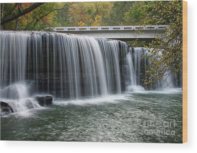 Waterfall Wood Print featuring the photograph Upper Potter's Falls by Phil Perkins