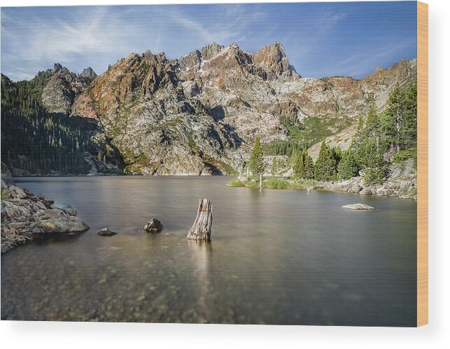 Lake Wood Print featuring the photograph Upper Sardine Lake by Gary Geddes