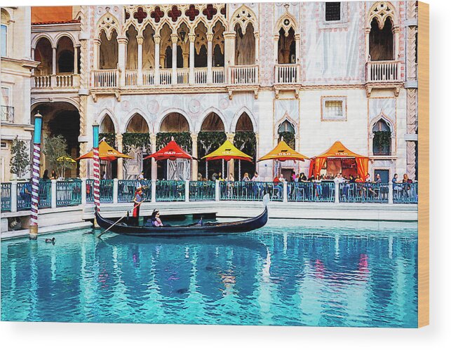 The Venetian Las Vegas Wood Print featuring the photograph Venetian Las Vegas by Tatiana Travelways