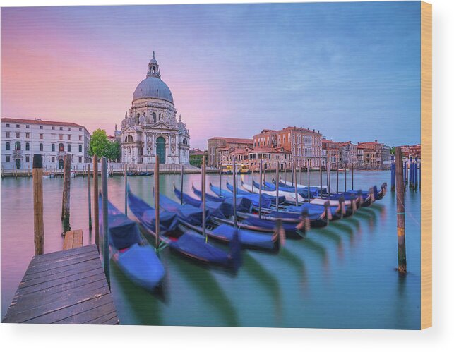 Venice Wood Print featuring the photograph Venice 10 by Aloke Design