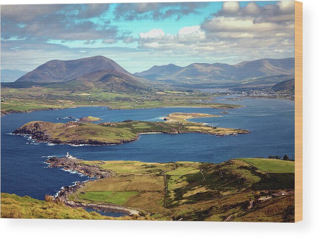 Ireland Wood Print featuring the photograph View From Geokaun, Valentia Island by Sublime Ireland