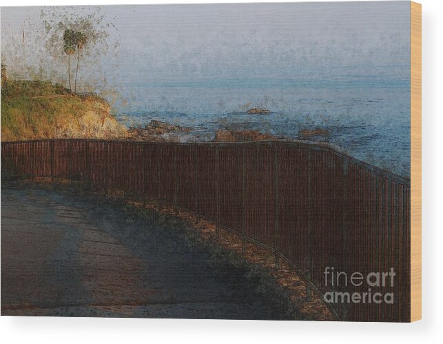 Beach Wood Print featuring the photograph Viewing from Afar by Katherine Erickson