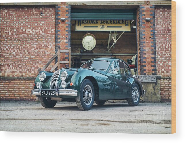 Jaguar Wood Print featuring the photograph Vintage Jag by Tim Gainey