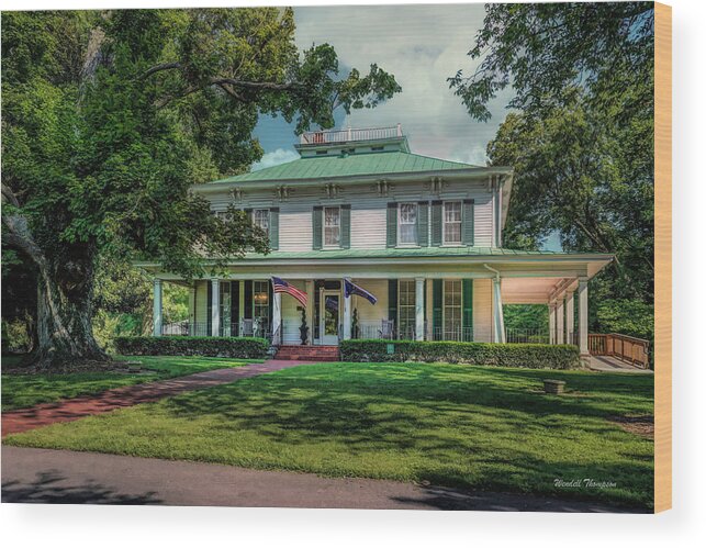 Daviess County Wood Print featuring the photograph Weatherberry House, Western Ky Botanical Garden by Wendell Thompson