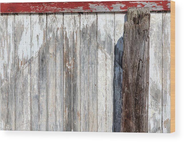 Americana Wood Print featuring the photograph Weathered Wood Barn Door by David Letts