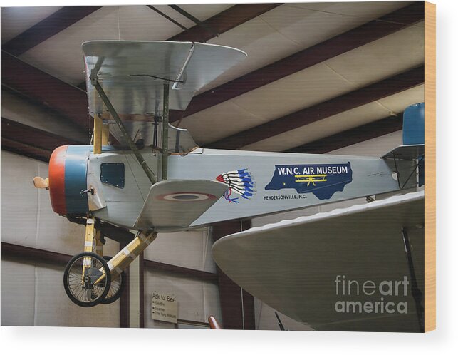 Bebe Wood Print featuring the photograph Western North Carolina Air Museum Plane by Amy Dundon