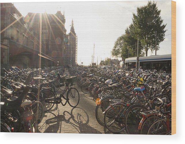 North Holland Wood Print featuring the photograph Where is my bike? by CRMacedonio