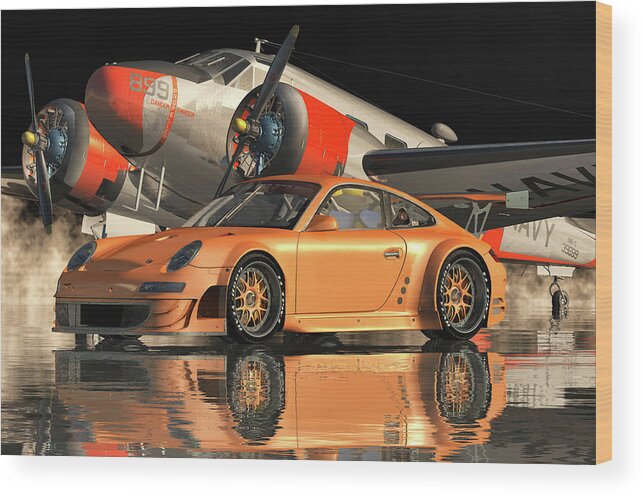 Porsche Wood Print featuring the digital art Why the Porsche 911GT 3 RS Is the Ultimate Sport Car? by Jan Keteleer