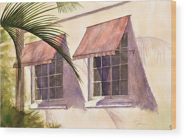 Windows Wood Print featuring the painting Windows by John Glass