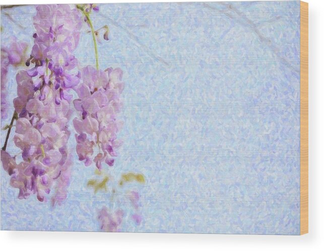 Wisteria Wood Print featuring the photograph Wisteria Blues by Carolyn Ann Ryan