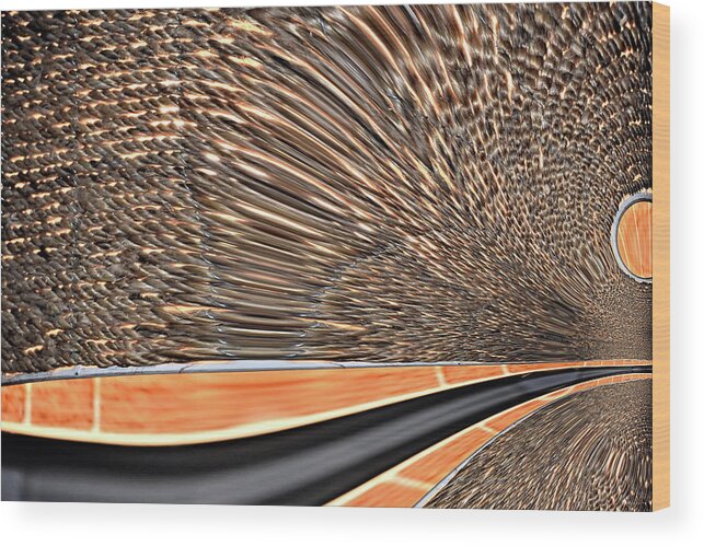 Woven Wood Print featuring the digital art Woven And Wavy by Kathy K McClellan