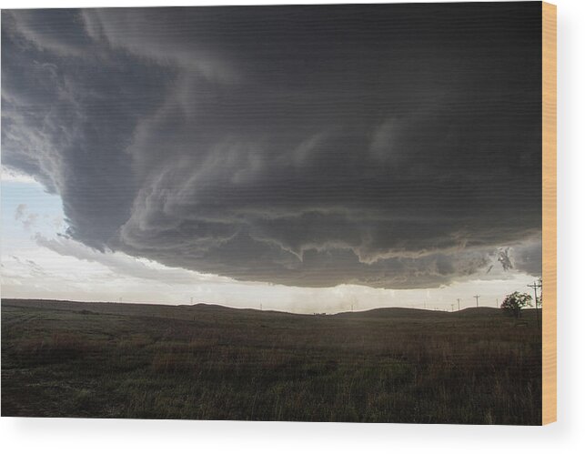 Nebraskasc Wood Print featuring the photograph Wray Colorado Tornado 022 by Dale Kaminski