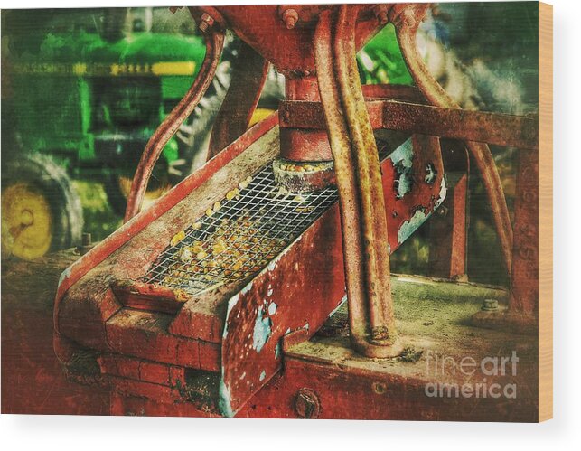 Farming Wood Print featuring the photograph Yesterday Farm Life by Mike Eingle