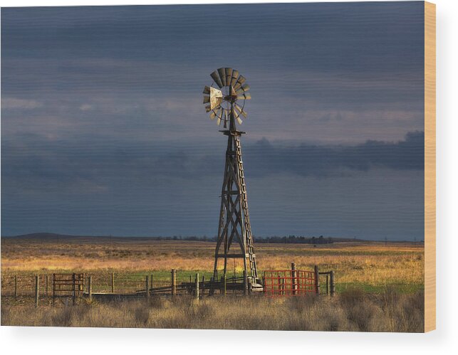 Windmill Wood Print featuring the photograph Yesterday is History by Darren White