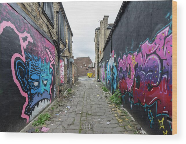 New Topographics Wood Print featuring the photograph Yorkshire Urbanscapes 155 by Stuart Allen