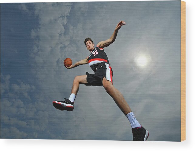 Zach Collins Wood Print featuring the photograph Zach Collins by Jesse D. Garrabrant