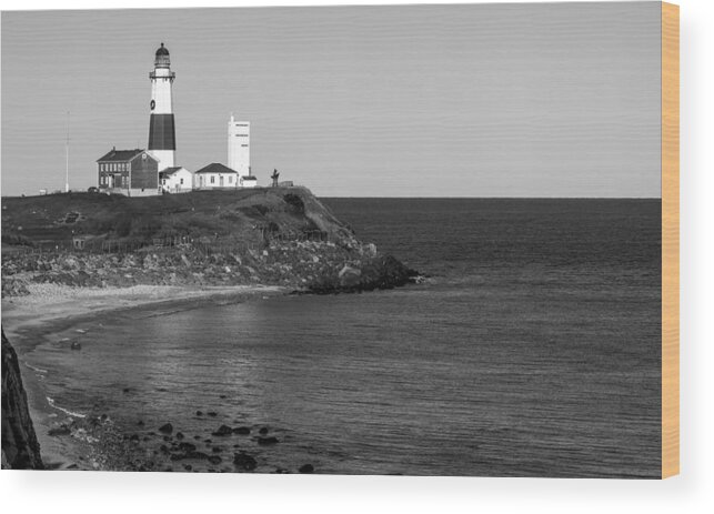  Wood Print featuring the photograph Montauk Lighthouse #4 by Cathy Kovarik