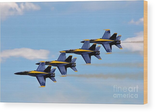 Airplane Wood Print featuring the photograph Angels of the sky by Rick Kuperberg Sr