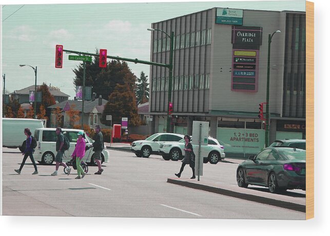 Intersection Wood Print featuring the photograph Oakridge Intersection by Laurie Tsemak