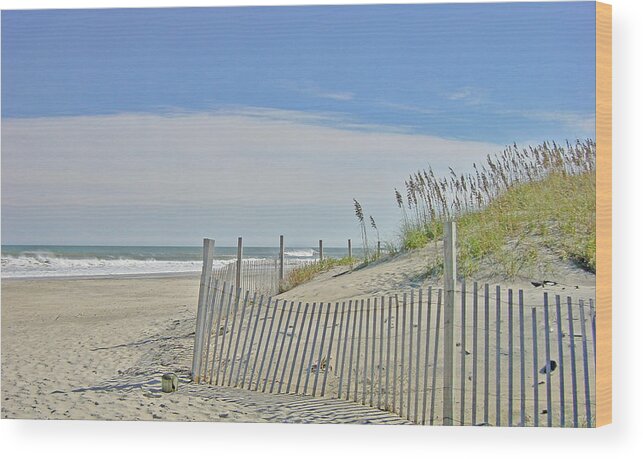 Beach Wood Print featuring the photograph Beach at Outer banks by M Bleichner
