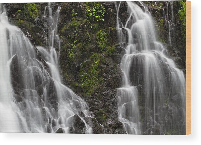 British Columbia Wood Print featuring the photograph Closeup of Steelhead Falls by Michael Russell