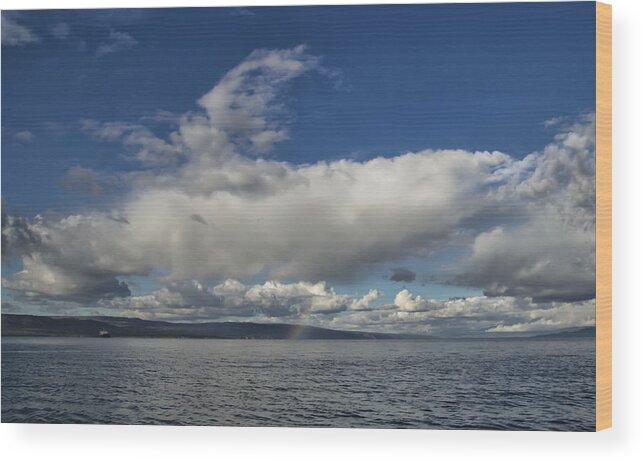 Alaska Wood Print featuring the photograph Clouds and Rainbows by Michele Cornelius