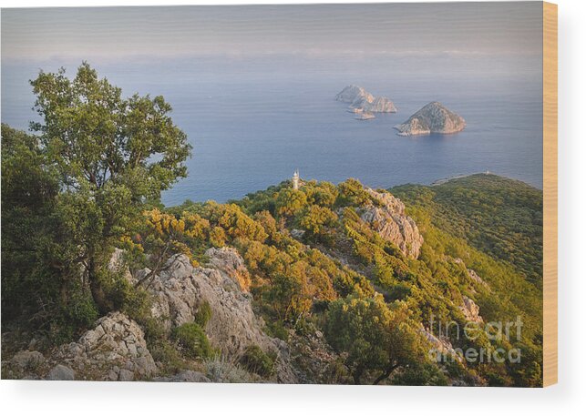 Asia Wood Print featuring the photograph Gelidonia headland at sunset 1 by OUAP Photography