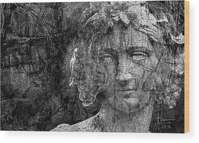 Composite Photo Photograph Face Bw Blackandwhite Print Acrylic Canvas Metal Wood Print featuring the photograph Icon Composite by Jim Vance