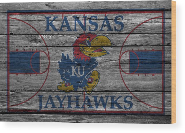 Jayhawks Wood Print featuring the photograph Kansas Jayhawks by Joe Hamilton