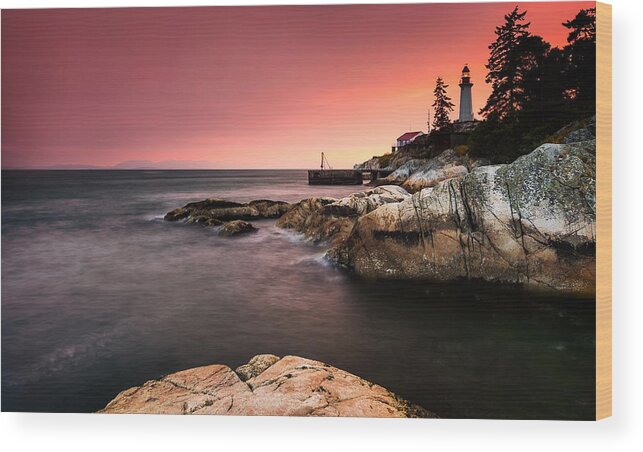 Landscapes Wood Print featuring the photograph Lighthouse Park by Alexis Birkill