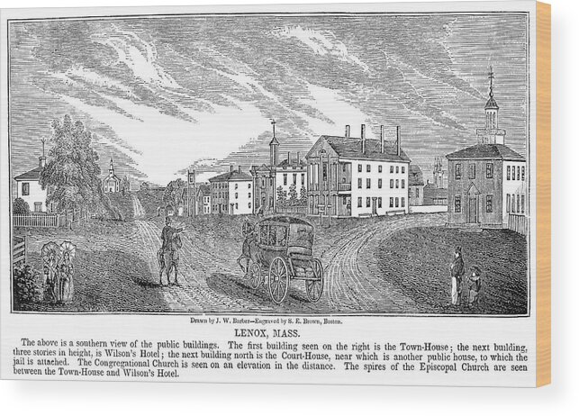1839 Wood Print featuring the painting Massachusetts Lenox, 1839 by Granger