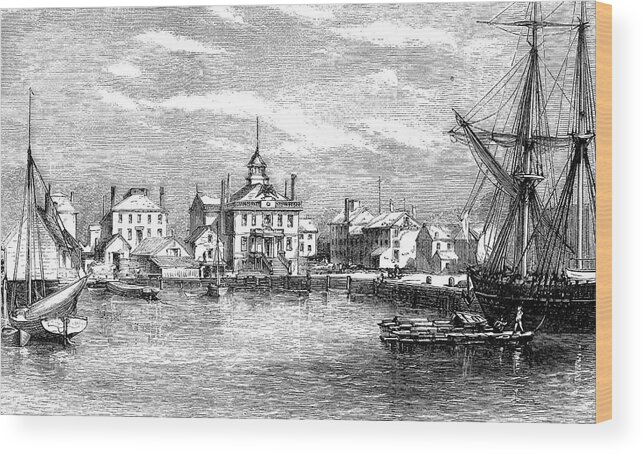 19th Century Wood Print featuring the painting Massachusetts Salem by Granger
