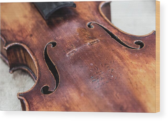 Music Wood Print featuring the photograph Not Beyond Repair by Andy Clement - Andyc.com