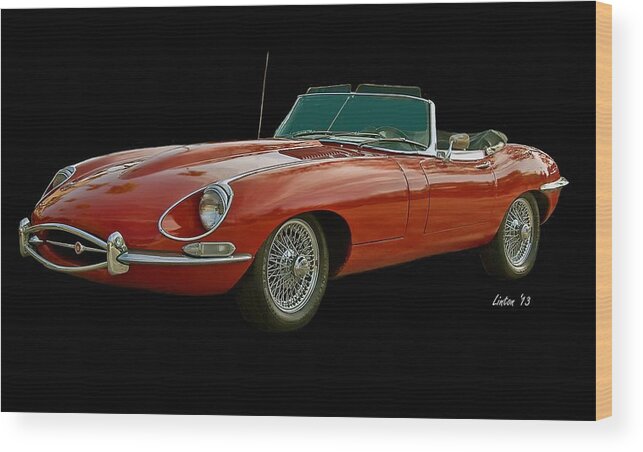 Jaguar Wood Print featuring the photograph Red Jaguar by Larry Linton