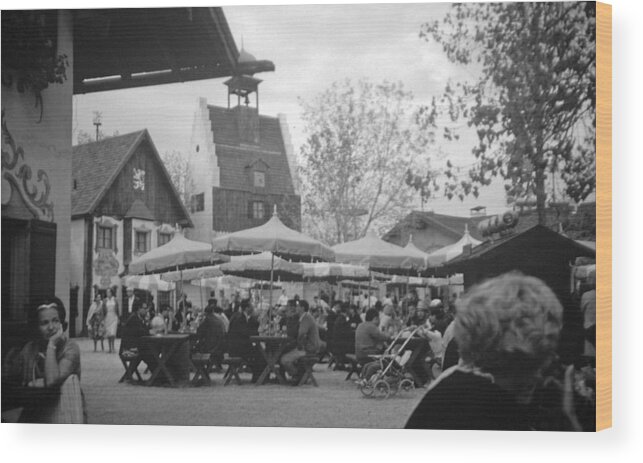 Worlds Fair Wood Print featuring the photograph The Lowenbrau German Beer Garden by John Schneider