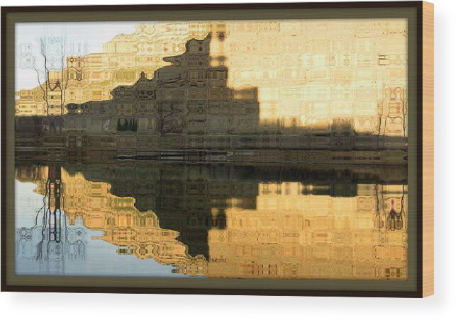 Lake Wood Print featuring the photograph Abstract Reflections by Lani Richmond Elvenia