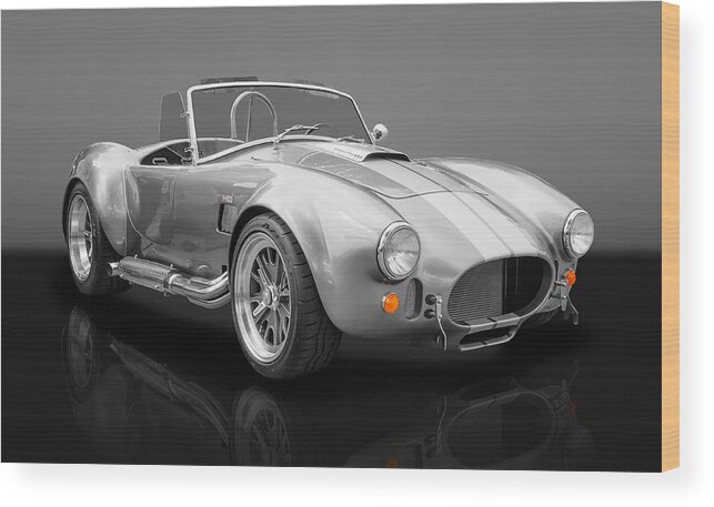 Frank J Benz Wood Print featuring the photograph 1965 Shelby Cobra - 427 Ford Power by Frank J Benz
