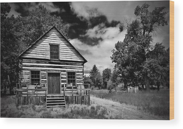Beckwourth Cabin Wood Print featuring the photograph Beckwourth Cabin by Mick Burkey