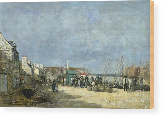 1873 Wood Print featuring the photograph Boudin: Camaret, 1873 by Granger