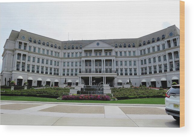 Resorts Wood Print featuring the photograph Chateau Lafayette at Nemacolin Woodlands Resort in Pennsylvania by Linda Stern