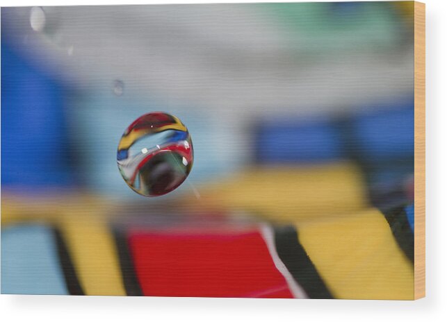 Macro Wood Print featuring the photograph Colors of the World by Rebecca Cozart