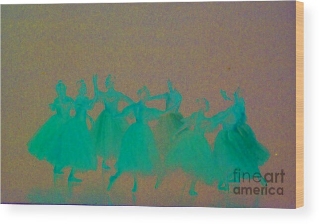 Dance Wood Print featuring the photograph Corps de Ballet II by Mia Alexander